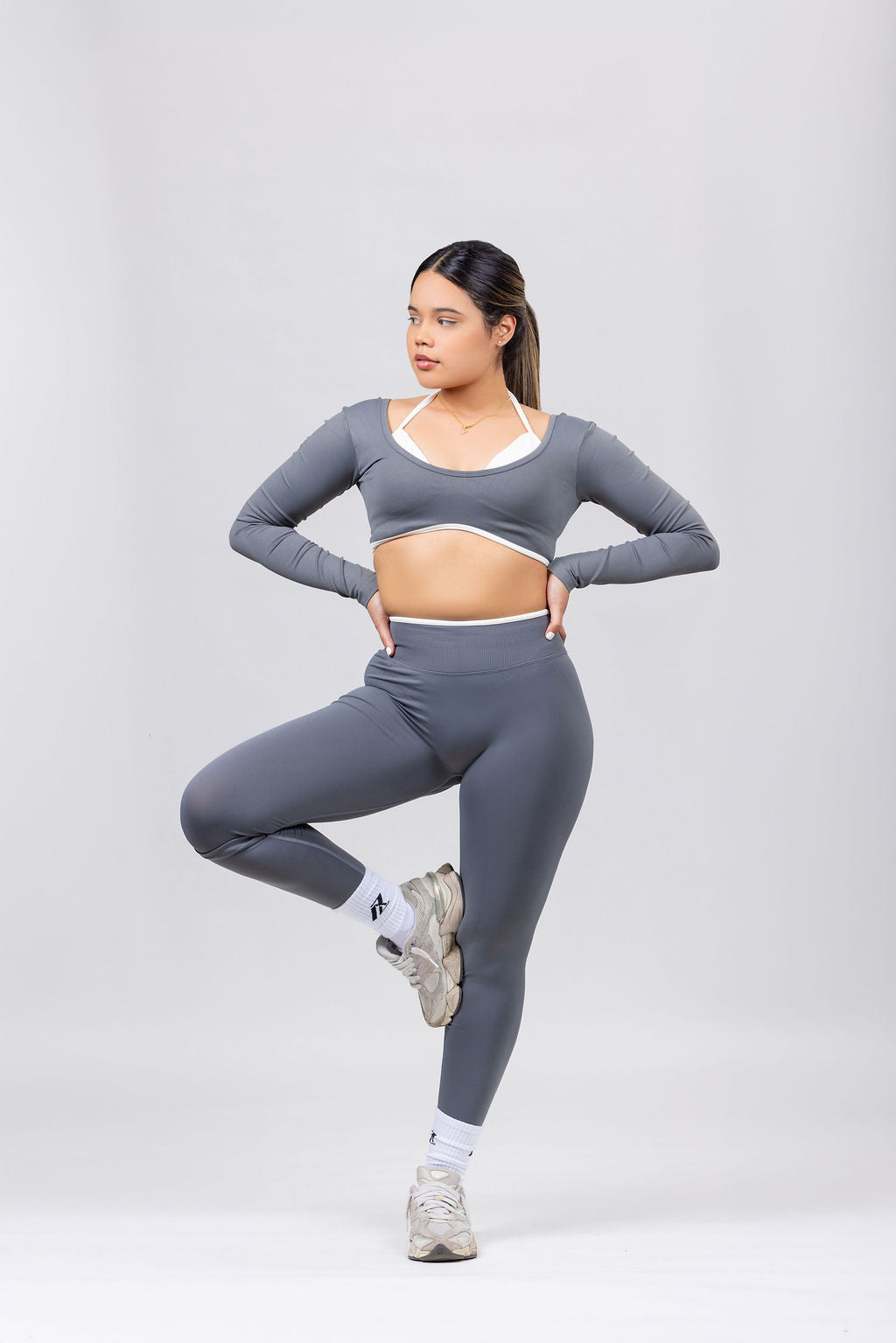 Two Piece Long-Sleeve Workout Set